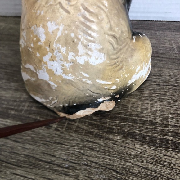 Vtg Carnival Chalkware Dog Statue - Picture 13 of 16